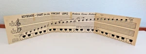 Keyboardkarte für die Vincent Lopez Modern Piano Method 1936 - Bild 1 von 4