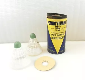 Vtg Penn Carlton General Tire Plastic Badminton Shuttlecock Canister England S45 - Picture 1 of 9
