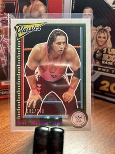 BRET HIT MAN HART: 2023 Panini Chronicles WWE🔥#/349 PINK CLASSICS🔥Legends #158 - Picture 1 of 4