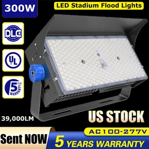 LED Flood Light Outdoor 300W Field Light Stadium Lights LED Floodlights 39000LM - Picture 1 of 16