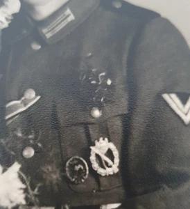 großes Foto auf Pappe - Wehrmacht Offizier Hochzeit - Bild 1 von 4