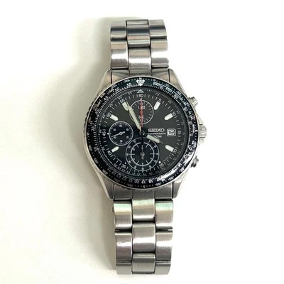 Seiko Pilot Chronograph Automatik 7T92 00F0 Herren Armbanduhr DailyWear - Bild 1 von 4