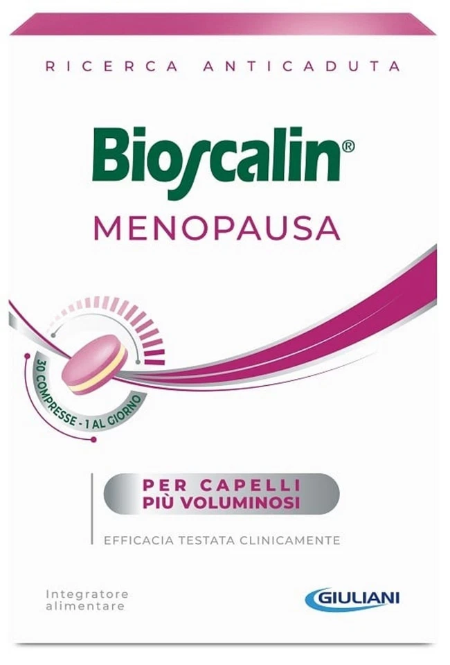 BIOSCALIN MENOPAUSA 60 COMPRESSE CAPELLI DONNA PIU VOLUMINOSI - GIULIANI