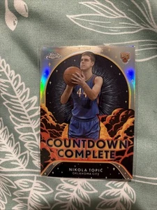 2024-25 Topps Chrome Nikola Topic Countdown Scheda Versione Completa Rifrattore RC - Foto 1 di 2