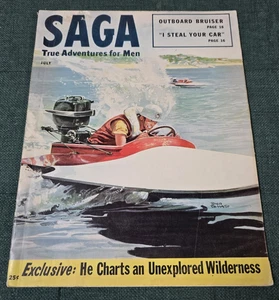 Saga Magazine True Adventures for Men Vol. 4 #4 July 1952 - Picture 1 of 9