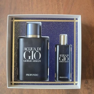 Giorgio Armani Set: Acqua di Gio Profondo (2020) 75 ml + 15 ml EdP Spray - Bild 1 von 4