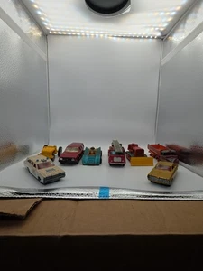 MATCHBOX KING SIZE LOT OF 8 VOLVO BARRACUDA POLICE TRACTOR FIRE ENGINE COUGAR - Picture 1 of 2