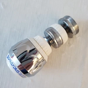 SPRAYDIUS 2000 Rubinetto Lavello Cucina Doppio Girevole Spruzzatore Bianco/Cromo - Foto 1 di 5