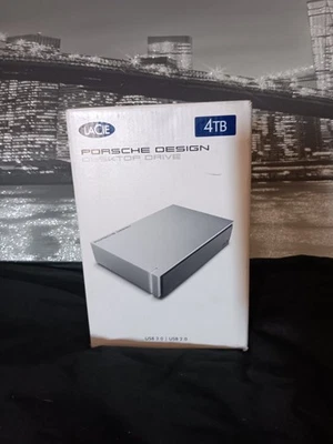 LaCie 4TB, Porsche Design External Desktop Drive, USB 3.0, BNIB - Image 1 of 3