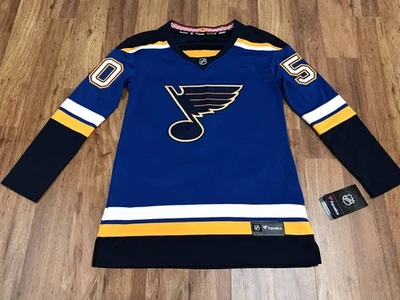 WOMENS S  NEW Fanatics NHL St Louis Blues #50 Binnington Hockey Breakaway Jersey - Image 1 of 4