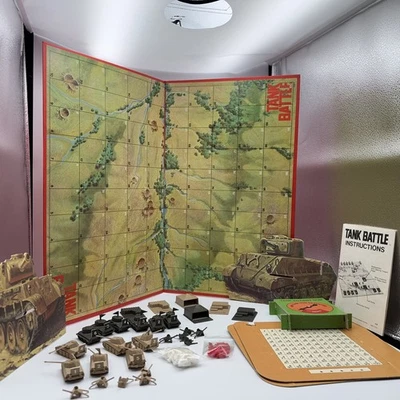 Tank Battle Vintage1975 Strategy Battle War Board Game Milton Bradley 2 players - Image 1 of 4