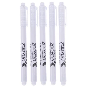 3PCS New white liquid chalk pen marker chalkboard blackboard pen erasable WL.zh - Picture 1 of 10