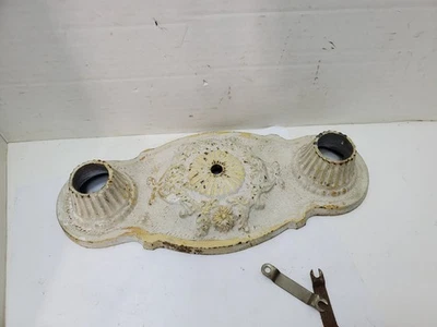 Lámpara de techo de hierro fundido ornamentada Markel patente 1927 para restauración Foto 1 de 4