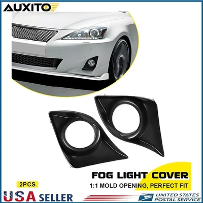 Par de faros antiniebla delanteros bisel de cubierta negro para Lexus IS250 IS350 2011-2013 EE. UU. Foto 1 de 4