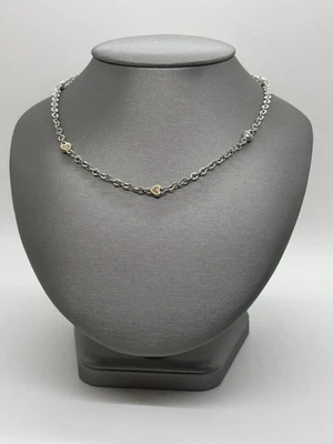 Collar Judith Ripka Corazones de Oro 18kt y Plata de Ley con Diamantes Foto 1 de 4