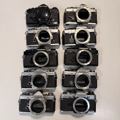 Lote de (10) cámaras fotográficas Olympus OM 35mm Foto 1 de 4