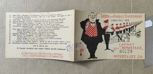 BOLOGNA CITTA'-CARNEVALE 1910 CARNET DELL'UOMO FELICE-doppia-C91-152 - Picture 1 of 1