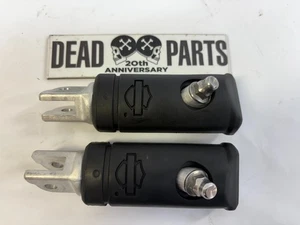 Harley nice take-off stock OEM black footpegs footrest - Picture 1 of 2