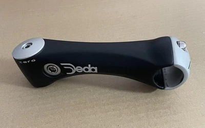 DEDA Zero 130mm Stem -8 Degree Angle 1-1/8” Black/Silver Alloy  25.8mm Clamp - Image 1 of 4