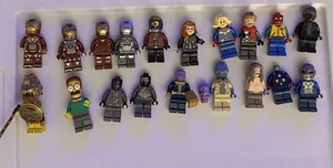 LEGO Minifigures (lot Of 19 mostly marvel). Heartbreaker, Mark 42, Star-lord - Picture 1 of 1