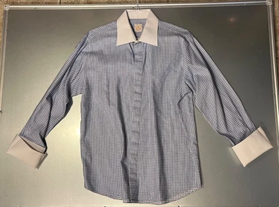 Rocky V мужской белое платье рубашка бюст 48 в синий белый квадраты 1997 ROCKY'S мышцы - Изображение 1 из 4