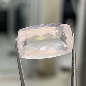 34.61Ct ICA Certificate Cushion 28 x 16MM Baby Pink Brazil Natural Pink Amethyst - Picture 1 of 5