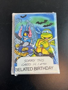 Vtg Teenage Mutant Ninja Turtles Tmnt Belated Birthday Cards 10 Pack Sealed 1989 - Picture 1 of 8