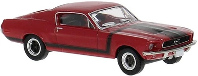 MODELLINO AUTO STATICO BREKINA FORD MUSTANG FASTBACK ROSSO MODELLISMO SCALA 1:87 - Immagine 1 di 4
