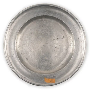 William Danforth of Connecticut, 8" x ⅝" Pewter Plate, Antique c1800, 015 - Picture 1 of 11