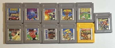 Lot Of 11 Nintendo Gameboy Games - Donkey Kong, Metroid, Castlevania ++ - Imagem 1 de 4