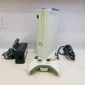 Microsoft Xbox 360 20GB Console Package - White (TESTED - read) - Picture 1 of 18
