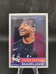 2025 Topps Heritage Chrome #368 Xavier Edwards - Picture 1 of 2
