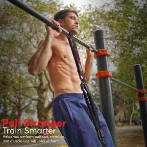 Pull up Assistance Bands 260Lbs 4 Heavy Duty Assisted Adjustable Strength Foot - Picture 1 of 9