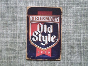 Heileman's Old Style Beer tin sign, 8 x 12, new with vintage look - Picture 1 of 1