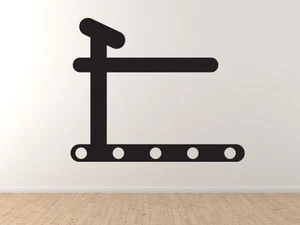 Fitness Gym Art #10 - Laufband Laufen Gesunde Ermutigung - Vinyl Wandtattoo - Bild 1 von 1