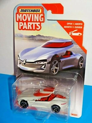 Piezas móviles Matchbox Renault Trezor Concept 2020 MTFLK plateado Foto 1 de 3