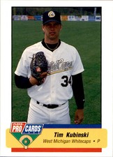 1994 West Michigan Whitecaps Fleer/ProCards #2290 Tim Kubinski Pullman WA Card