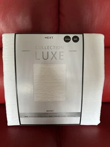 Next Luxe Collection white Duvet Set DOUBLE | brand new sealed - Picture 1 of 2