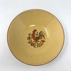 Vintage Taylor Smith Taylor Reveille Hahn große runde Servierschüssel 9" gelb - Bild 1 von 9