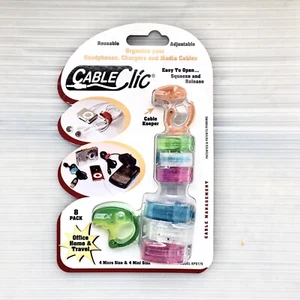 KABEL CLICK CLAMP KP0179 ORGANISIEREN SIE IHRE KOPFHÖRER, LADEGERÄTE & MEDIENKABEL 8ER-PACK - Bild 1 von 4