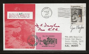 Raketenabdeckung 1973 - 7th A.F.A. Kongress - Mexiko-Stadt - "KUKULKAN" - Bild 1 von 2