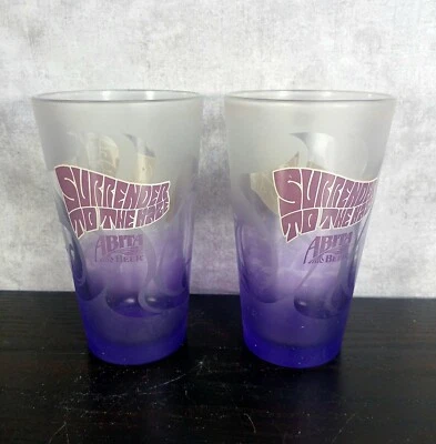 Vaso de pinta de cerveza esmerilado Abita Purple Haze “Surrender To The Haze” 16 oz. Juego de 2 Foto 1 de 4