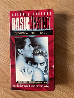 Basic Instinct (VHS, 1997, Original Directors Cut) Michael Douglas Sharon Stone - Image 1 of 3