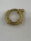 18ct 18K Yellow Gold Boltring Euro Clasp Findings 14mm 2.2 grams. Brand New
