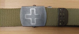 Taillengürtel Exella, Cordura, oliv, Gr. 110 cm / 43,3 Zoll, 1997, gebraucht, Schweizer Armee - Bild 1 von 7