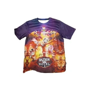 Hazbin Hotel Medium 3D T shirt Short Sleeve Shirt Summer Tee Tops 100% Polyester - Picture 1 of 9