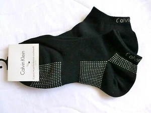 2 PAIRS - CALVIN KLEIN COOLMAX NO SHOW Trainer Socks BLACK UK 4-7 , EU 37-41 CK2 - Picture 1 of 5