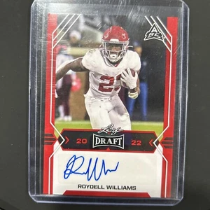 2022 Leaf Draft - Autographs Red #BA-RW1 Roydell Williams Auto - Picture 1 of 2