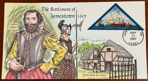 #4136 The Settlement of Jamestown Collins Hand-painted FDC Perfect!!! - Picture 1 of 1