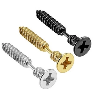 Tragus Orecchio Spina Helix Gioiello Piercing Svasata Viti Imitazione - Foto 1 di 4